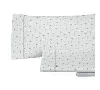 Alexandra House Living Juego de Sábanas Estelia Gris Cama de 105 3 Piezas