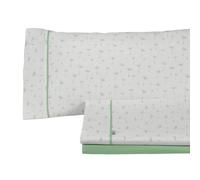 Alexandra House Living Juego de Sábanas Estelia Verde Cama de 90 3 Piezas