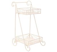 Alexandra House Living Soporte para Maceta Blanco Metal Hierro 23 x 65 x 28 cm