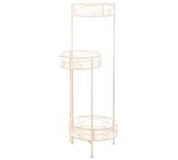 Alexandra House Living Soporte para Maceta Blanco Metal Hierro 25 x 158 x 40 cm