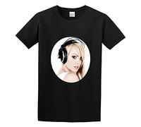 Alexandra Stan Men's T-Shirt Unisex Black Cotton Print tee Shirts XL