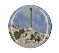 Alexandria Egipto Imán de nevera de cristal para el turista recuerdo de la colección de regalo de refrigerador pegatina magnética