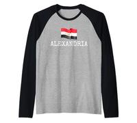 Alexandria Egypt Country Family Trip Travel EG Hombres Mujeres Camiseta Manga Raglan