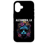Alexandria LA - Gato con Gafas de Sol y diseño de Flores Carcasa para iPhone 16