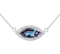 Alexandrite - Collar con colgante de plata de ley - Regalo de joyería de piedra natal de junio que cambia de color para ella