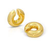 ALEXCRAFT Ear Cuff Plateado Dorado De Metal Grueso Regalo Ideal Para Mujer | Ear Cuff Sin Perforación Adecuado Para Trabajo Salidas Informales Y Cenas Para Mujer Estilo Elegante Moderno