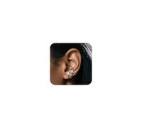 ALEXCRAFT Pendientes Brazalete Acero Inoxidable Plata Pendientes Huecos Mujer Cartílago Femenino