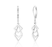 ALEXCRAFT Pendientes Colgantes Plata 925, Pendientes Mujer Geométricos Plata, Elegante, Ligeros, Hipoalergénicos, Moda, Pendientes Goccia para Fiesta, Banquete, Regalos de Joyería