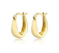 ALEXCRAFT Pendientes de aro de plata 925 para mujer, pendientes hipoalergénicos pequeños estilo Huggie, Plata de ley, No es una piedra preciosa