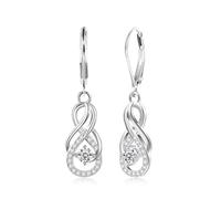 ALEXCRAFT Pendientes Flamenca de Circonita para Mujer - Plata De Ley 925 - Colgantes - Regalo para Novia, Mamá