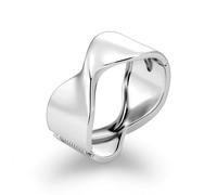 ALEXCRAFT Pulsera de plata de ley 925, grande, abierta, chapada en oro de 14 quilates, ajustable, hueca, martillada, trenzada, gruesa, ancha, grande, para hombre y mujer, Latón