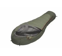 Alexika Aleut Saco de Dormir con Cremallera Derecha, Unisex, Oliva, 230x95x65 cm