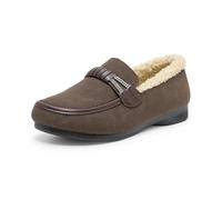 Alexis Leroy Mocasines Casual de Mujer Pantuflas Cálidas de Invierno de Felpa Fabricadas para Mujer Marrón 39 EU
