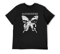 Alexisonfire Butterfly Rock Men's T-Shirt Unisex Black Cotton Print tee Shirts L