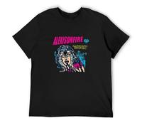 Alexisonfire Watch out Hard Men's T-Shirt Unisex Black Cotton Print tee Shirts 3XL