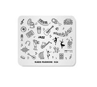 Alexnailart Estampado de uñas plantilla de placa de impresión placa de imagen Stamper Scraper patrón de música Nail Art decoración DIY impresión diseño de manicura