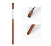 Alexnailart Kolinsky Sable cepillo de uñas de pelo rojo pluma de madera UV Gel uñas arte manicura herramienta (16#)