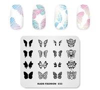 Alexnailart Nail Art Stamping Plate Stamp Template Image Cartoon girl Alas de Mariposa Patrón Nail Art Stamper Esmalte de Uñas Herramienta de bricolaje