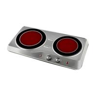 Alfa 21751 - Hornillo inox.vitro.2fuegos 2000w kuken