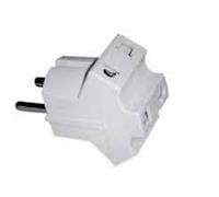 Alfa 33154 - Adaptador 10 a. 4.8mm.3 tomas .schuko