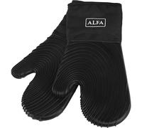Alfa Forni Manoplas para ollas y hornos de la Marca Modelo guanti da cucina Nero