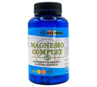 Alfa Herbal Magnesio Complet 90 Cápsulas Vegetales - Complejo de Triple Fuente (Citrato, Óxido y Gluconato) - Alta Absorción y Biodisponibilidad - Relajación Muscular, Energía y Sistema Nervioso