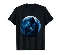 Alfa Lobo Meme Hombre Lobo Luna Divertido Cringe Peludo Camiseta