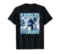 Alfa Lobo Sé Respetuoso con Papá Divertido Hombre Lobo Meme Camiseta