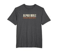 Alfa, Masculino por Favor. No Make.Me Prove, Es Vintage Humor Hombres Camiseta, Hombre Tallas Grandes, Jaspeado Oscuro, 4X Alto