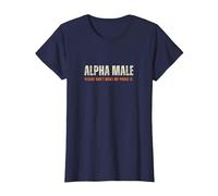 Alfa, Masculino por Favor. No Make.Me Prove, Es Vintage Humor Hombres Camiseta, Mujer, Azul Marino, XL
