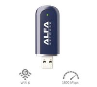 Alfa Network Adaptador USB Wi‑Fi 6 Alfa 1800 Mbps de doble banda USB 3.2 Gen 1 AWUS036AXER