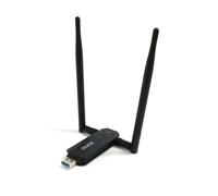 Alfa Network Adaptador USB Wi‑Fi 6E Alfa con Bluetooth 5.2, tribanda 3000 Mbps, USB 3.2 y antenas externas AWUS036AXM