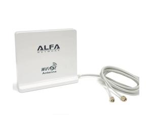 Alfa Network Antena omnidireccional interior Alfa WiFi 6E 5 dBi tribanda RP-SMA para 2,4/5/6 GHz ARS-WiFi6E-M2