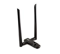 Alfa Network AWUS036AC - Adaptador de Red USB (2.4 GHz - 300 Mbps, 5 GHz - 867 Mbps, 802.11a/b/g/N/AC), Negro
