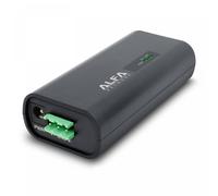Alfa Network Convertidor Alfa de 48VDC a 24V PoE pasivo con doble entrada redundante para AP/CPE exterior DDC-4824POE