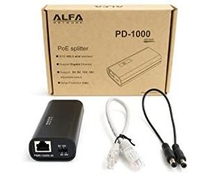 Alfa network pd-1000d 802.3at gigabit switchable power over ethernet s