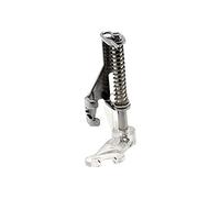 Alfa Prensatelas borda-acolcha libre abierto (enmangue bajo, pie transparente con eje de acero inoxidable), accesorio para máquina de coser