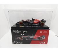 Alfa Romeo F1 Team C43 Valtteri Bottas #77 2023 Stake 1/43 Bburago F1 + Casco