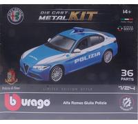 Alfa Romeo Giulia Polizia Kit Metálico Modelo 1:24 BBURAGO