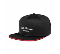 Alfa Romeo Racing Gorra de ala plana del equipo F1 2023, color negro, talla única