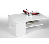 Alfa-Tische Billy - Mesa de café (tamaño Mediano, Madera), Color Blanco