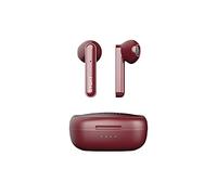 Alfa TWS R483430 - Auriculares semiintraurales Bluetooth inalámbricos con Funda de Carga - hasta 17 Horas de Escucha combinada - Ruby