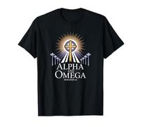 Alfa y Omega Revelación 1:8 Cruz Camiseta