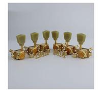 ALFAAL 1 Juego 3R3L Cadena De Bloqueo Vintage Deluxe Guitarra Eléctrica Máquina De Guitarra Cabezales Sintonizadores Tuning Pegs