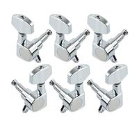 ALFAAL 1 Juego De 6 Piezas De Clavijas De Afinación De Guitarra Selladas Cuadradas Grandes, Sintonizadores De Llaves, Cabezales De Máquina Para Guitarra (Color : Chrome 3R3L)