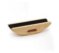 ALFAAL 1 Pieza De Soporte De Cuello para Bajo De Guitarra, Caul Semicircular, Soporte De Madera para Cuello, Trasteado De Guitarra, Corcho Forrado, 260x70x63mm