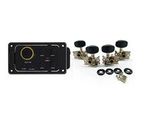 ALFAAL 1 Set 4 Band Eq Equalizer Preamp Guitar Pickup 1 Set Tuning Pegs Sintonizador Máquina Cabezas 2R 2L