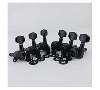 ALFAAL 1 Set Black Locking Guitar Machine Heads Tunders Ratio De Engranaje 1:18 (Color : 6L)