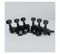 ALFAAL 1 Set Black Locking Guitar Machine Heads Tunders Ratio De Engranaje 1:18 (Color : 6R)