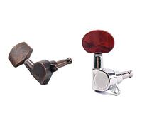 ALFAAL 1 Set Copper Guitar Tuning Pegs Sintonizadores Cabeza De La Máquina 3L + 3R 1 Colocar 3L 3R Tecla Del Sintonizador De Cromo Para La Guitarra Eléctrica